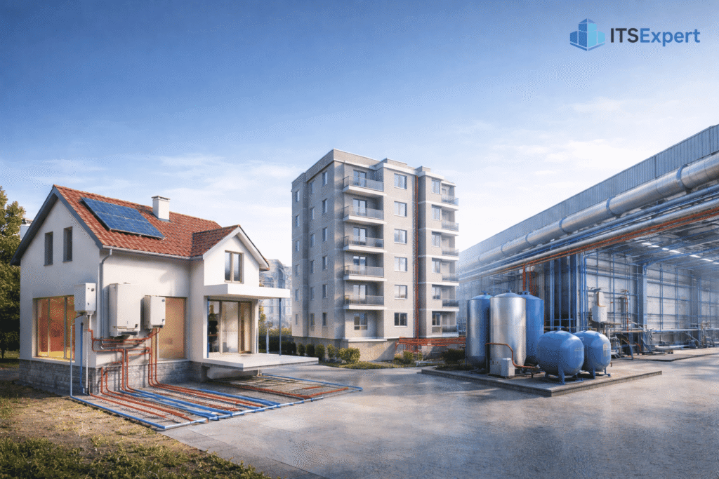 Proiectare instalații termo sanitare pentru locuințe blocuri și clădiri industriale