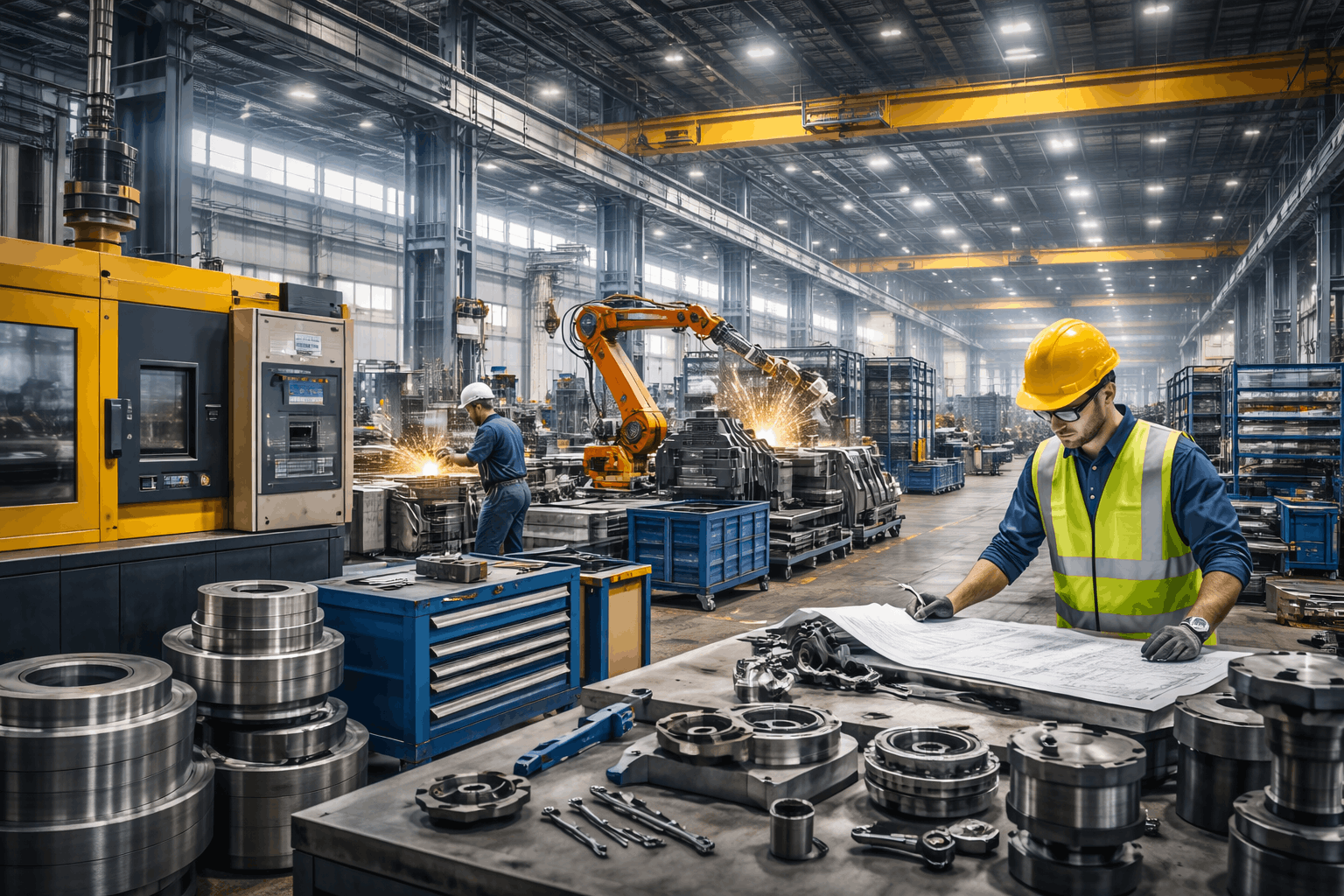Proiectare instalații pentru spații industriale și unități de producție cu echipamente și infrastructură tehnică complexă