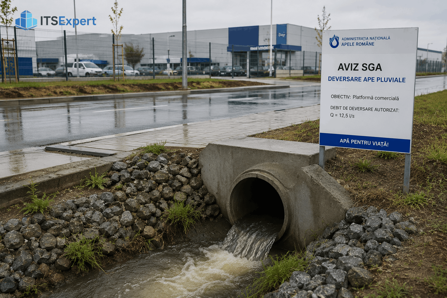 Avize SGA pentru deversare ape pluviale și evacuare în emisari naturali