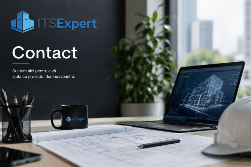 Birou modern ITSExpert pentru proiectare instalații, planuri tehnice și consultanță inginerească