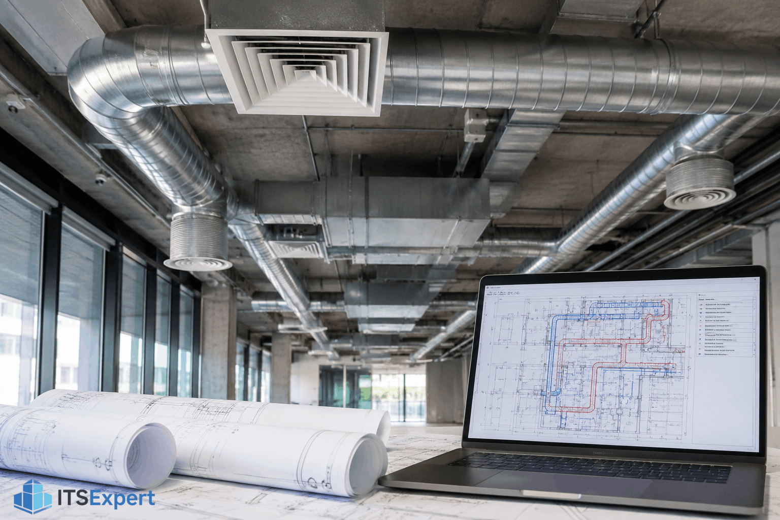 Proiectare sisteme de ventilare HVAC pentru cladire comerciala moderna