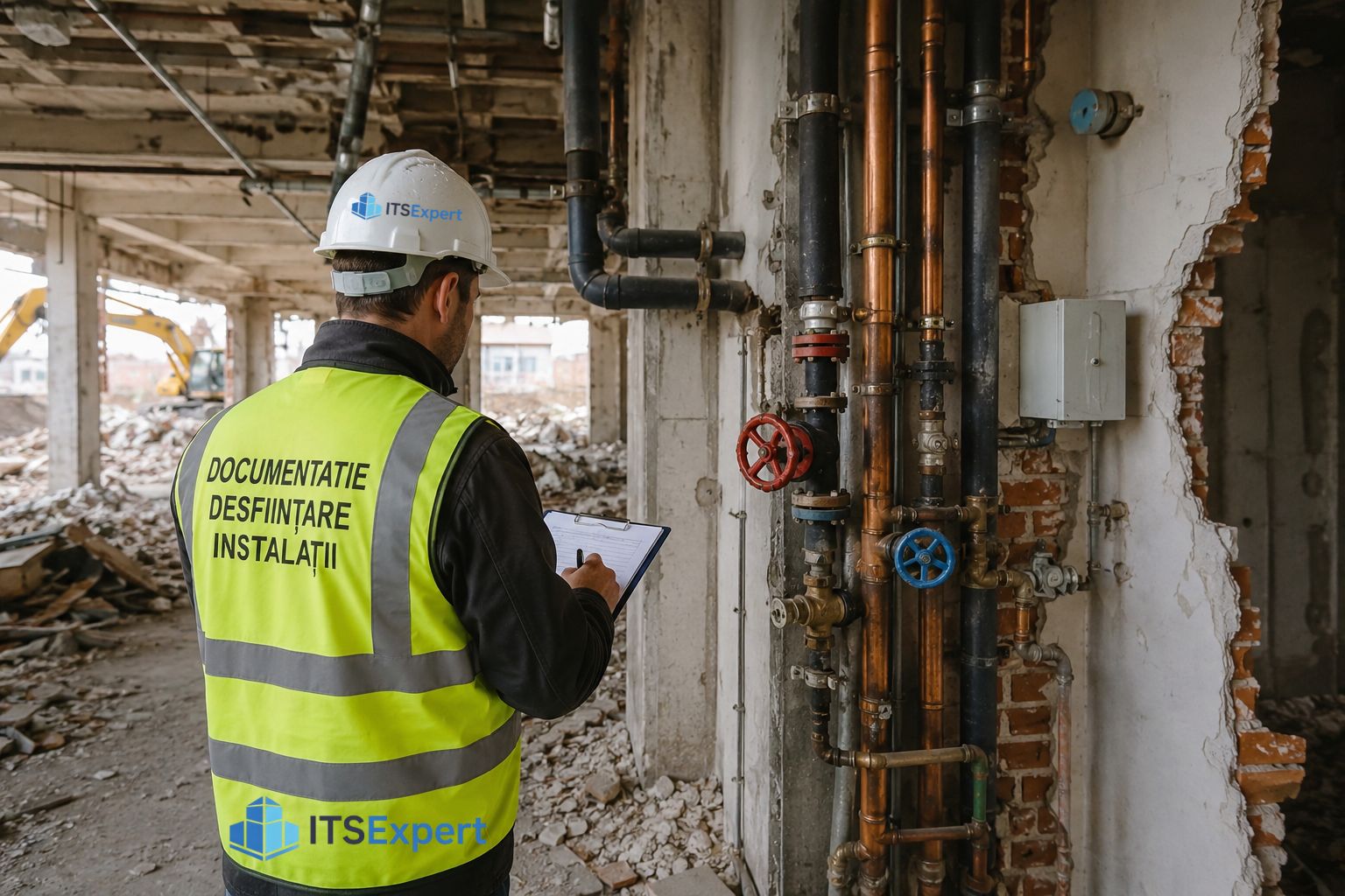 Documentație de desființare instalații pentru demolare construcții, debranșare utilități și dezafectare rețele tehnice existente.