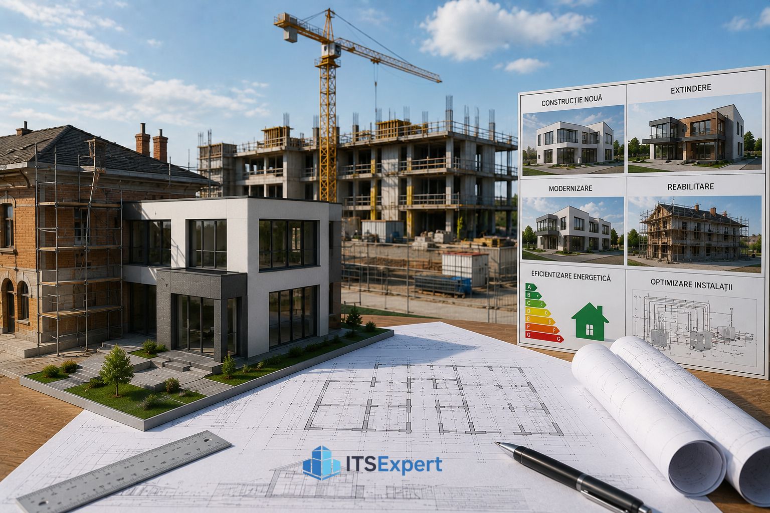Proiectare construcții noi, extinderi și modernizări – DTAC, Proiect Tehnic și Detalii de Execuție